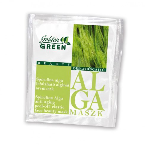 Golden Green Spirulina Alga Öregedésgátló Maszk 6 gr