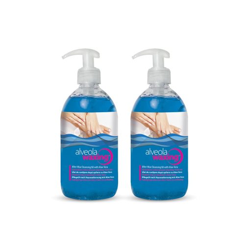 Alveola Waxing Gyantázás utáni lemosó olaj Aloe Vera-val 2x300ml  AW9711