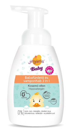 JimJams Baby Babafürdető és samponhab 3in1 250ml