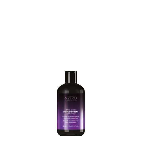 6.ZERO Take Over sampon - Perfect Smooth - egyenes & rakoncátlan hajra 300ml