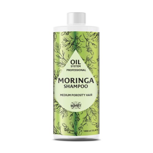 RONNEY Oil System sampon moringával (átlagos porozitású hajra) 1000ml