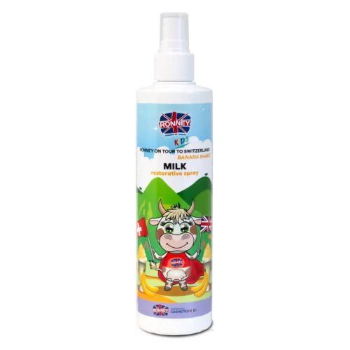 RONNEY KIDS Tejes Hajápoló és Regeneráló Banános spray (Svájc) 285ml